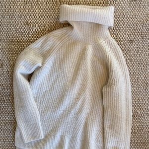 Madewell White Turtleneck Sweater (Size XS)